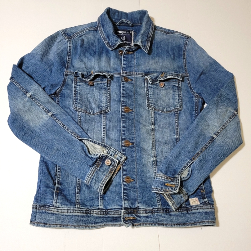 Silver  jeans denim  jeans jacket